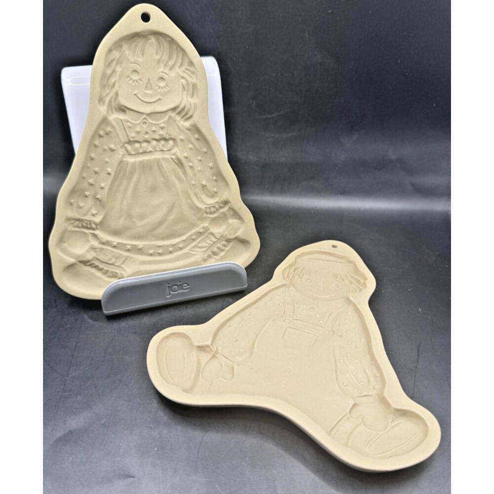 Brown Bag Cookie Art, Hill Design, Raggedy Ann & Andy, !988-89, Vintage